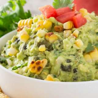 Roasted Poblano and Charred Corn Guacamole