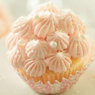 White Chocolate Pink Champagne Cupcakes