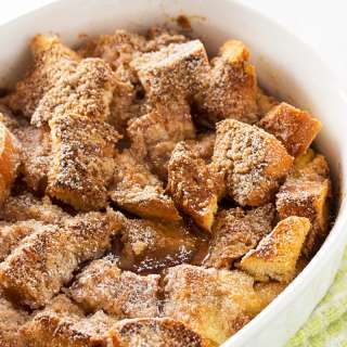 Overnight Bourbon Cinnamon French Toast Bake