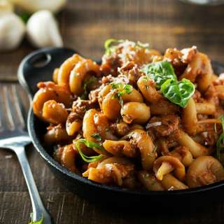 20 Minute Vegetarian Skillet Lasagna