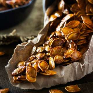 Spiced Honey Roasted Pumpkin Seeds