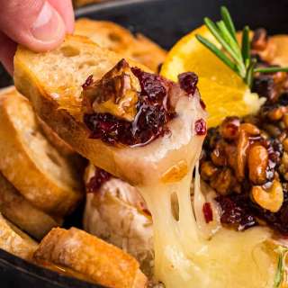 Cranberry Walnut Baked Brie