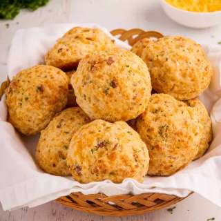 Maple Bacon & Cheddar Buttermilk Biscuits