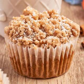 Spiced Pumpkin Streusel Muffins