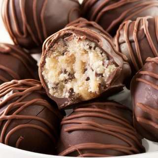 Triple Chocolate Cookie Dough Truffles