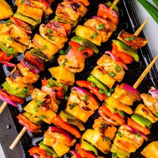 Grilled Hawaiian-Style Chicken Skewers