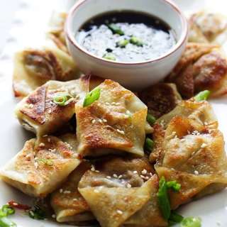 Easy Asian Dumplings with Hoisin Dipping Sauce