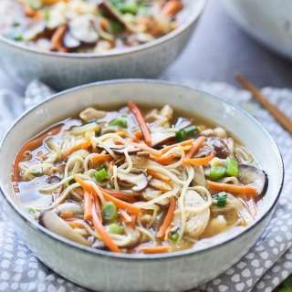Easy Asian Chicken Noodle Soup