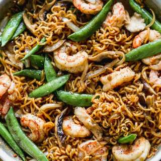 Shrimp Ramen Stir Fry