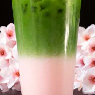 Sakura Matcha Latte