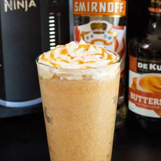 Boozy Frozen Butterbeer (Ninja Slushi)