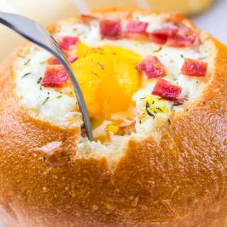 Breakfast Bread Bowls Recipe