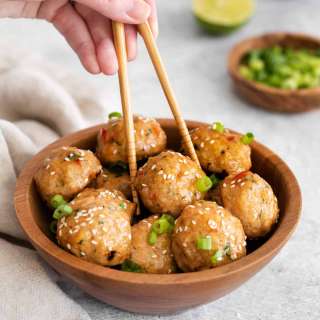 Thai Chicken Meatballs with Sweet Chili Sauce Recipe