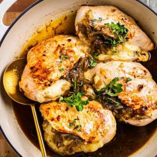 French Onion Stuffed Chicken Recipe