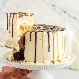 Chocolate Caramel Ombre Cake Recipe