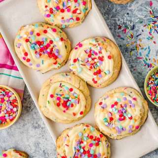 Confetti Cake Cookies (Crumbl Cookie Copycat Recipe)