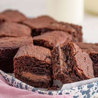 Nutella Stuffed Brownies Recipe