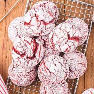 Red Velvet Crinkle Cookies Recipe