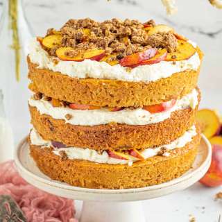 Peach Cobbler Cake Recipe
