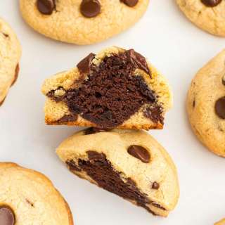 Brownie Stuffed Chocolate Chip Cookies Recipe