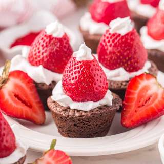 Santa Hat Brownies Recipe