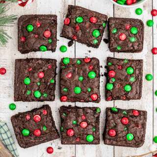 Christmas M&M Brownies Recipe