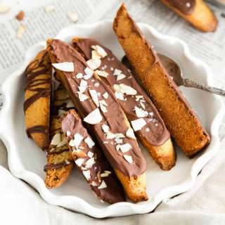 Chocolate Dipped Biscotti Recipe