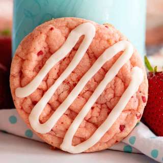 Strawberry Cake Mix Cookies Recipe