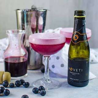 Sparkling Blueberry Elderflower Sour