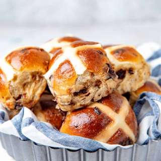 Spiced Chocolate Chip Hot Cross Buns