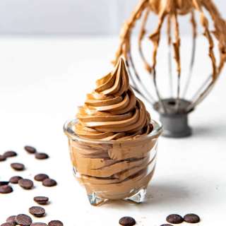Faux Chocolate Swiss Meringue Buttercream