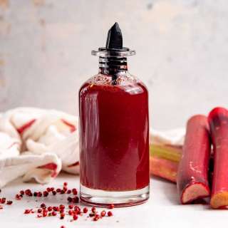 Rhubarb syrup recipe (for cocktails and drinks)