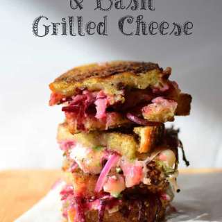 Balsamic Pickled Beet & Basil Grilled Cheese
