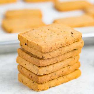 Espresso shortbread cookies