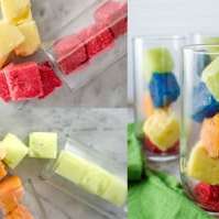 How to make Rainbow Ice Cubes (No Artificial Coloring!)