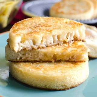 Gluten Free Crumpets with Honey and Coconut
