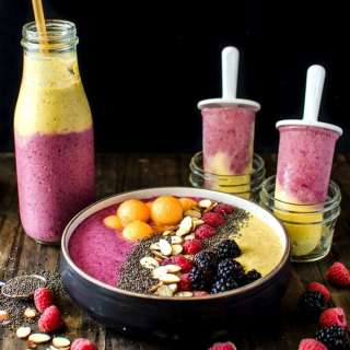 Peanut Butter Berry Smoothie Bowl