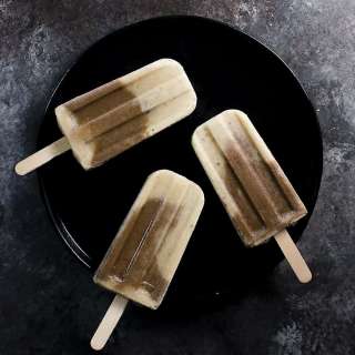 Vanilla and Chocolate Protein Popsicles