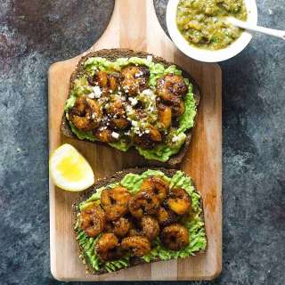 Cajun Shrimp and Avocado Toast