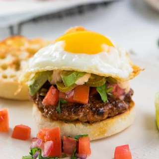 Breakfast Chorizo Burgers