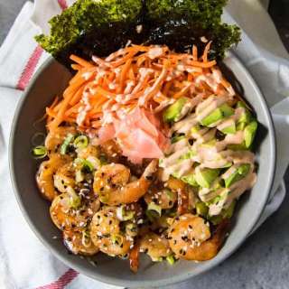 Teriyaki Shrimp Rice Bowls