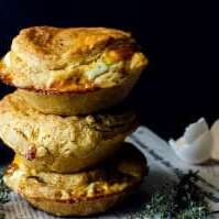 Mushroom, Bacon and Egg Breakfast Pie