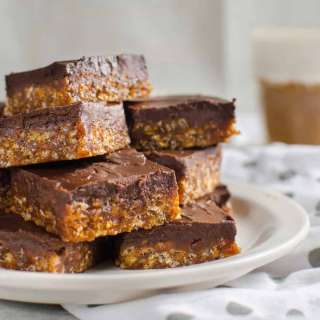 Crunchy Chocolate Pumpkin Rice Krispie Treats