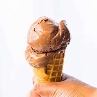 Homemade Dark Chocolate Ice Cream