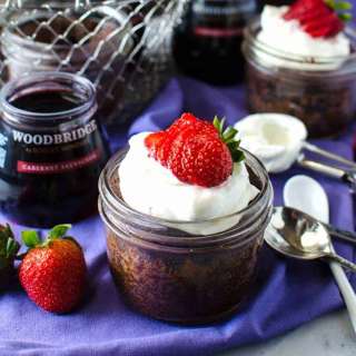 Fudgy Flourless Chocolate Cake In A Jar