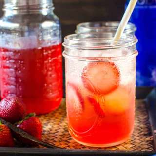 Vanilla Strawberry Shrub (Drinking Vinegar)