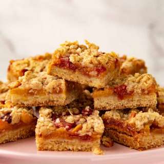 Peach Crumble Bars