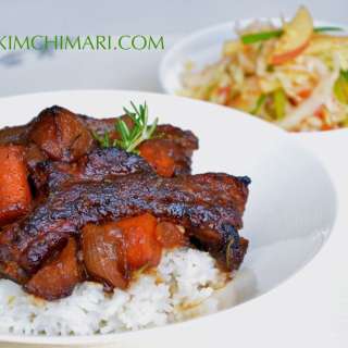 Apple Soy Braised Pork Ribs