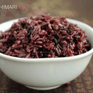 Korean Purple Rice or Black Rice (Heukmi Bap)