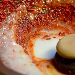 Cabbage Kimchi with pepper seeds